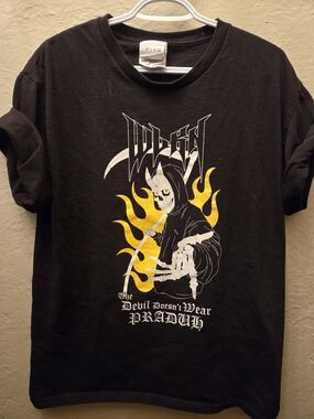 WLKN Grim Reaper Graphic Tee Large Streetwear Goth Skater Shirt